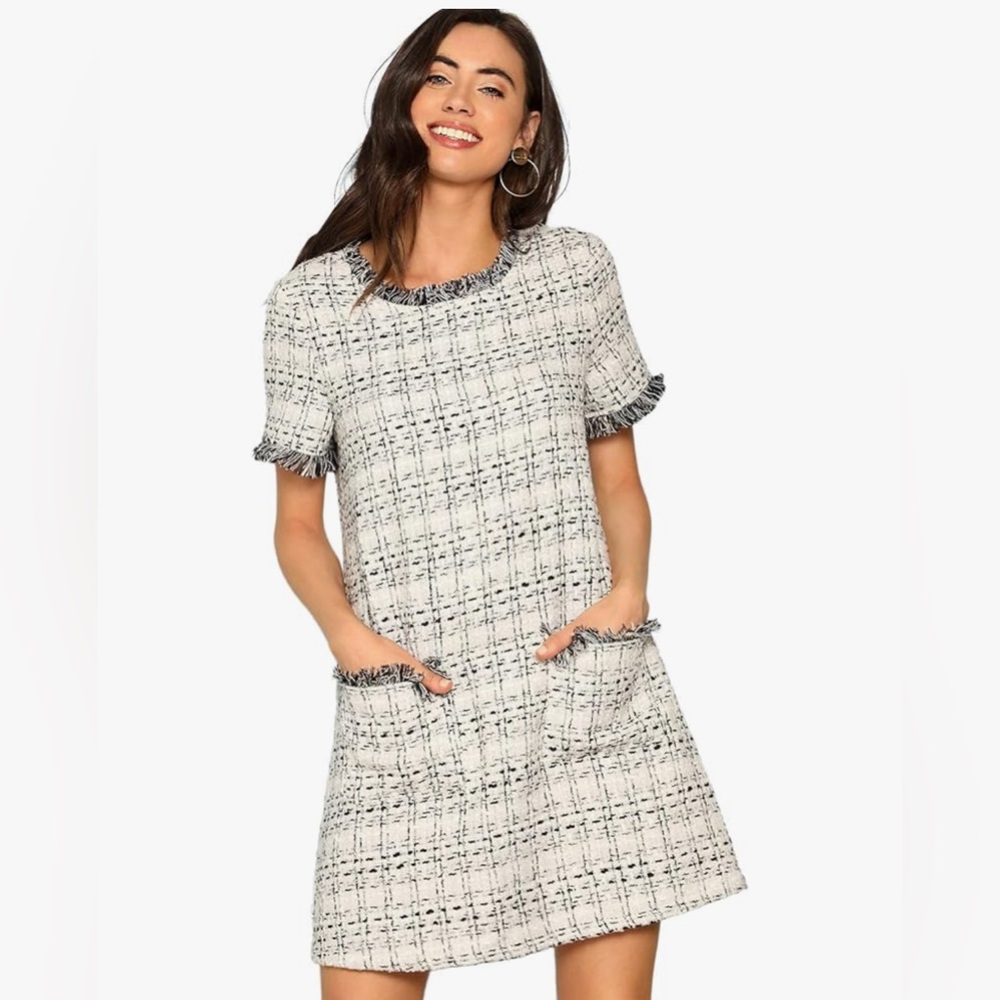 Floerns Women's Tweed Dress